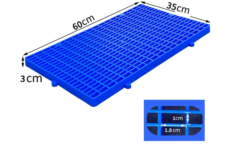 Pallet nhựa có nhiều kích thước khác nhau phù hợp với nhiều loại hàng hóa và nhu cầu sử dụng khác nhau.