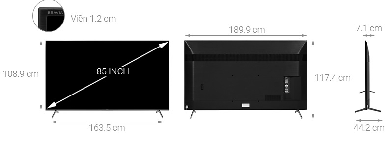 Chiếc TV lớn nhất tính theo inch là bao nhiêu? Các kích thước TV phổ biến nhất hiện nay