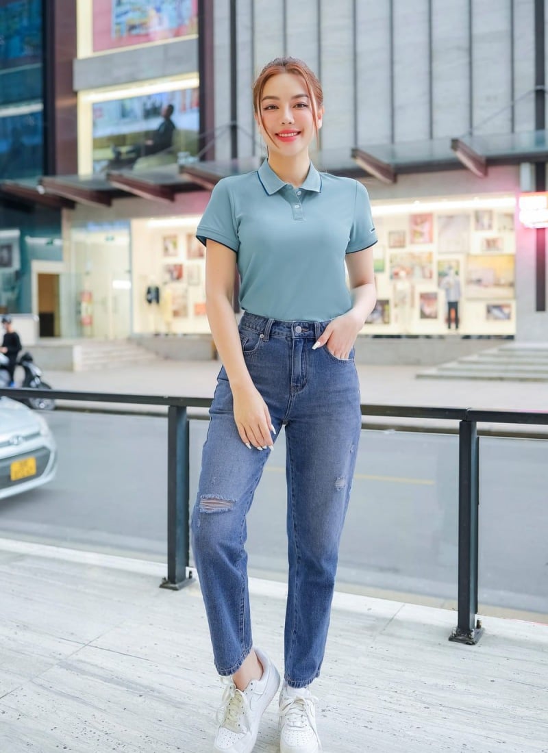 20+ Cách phối hợp áo Polo nữ với nhiều phong cách và cá tính